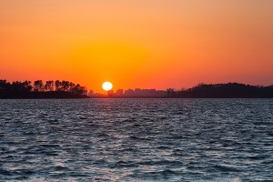 논산 탑정호수 일몰